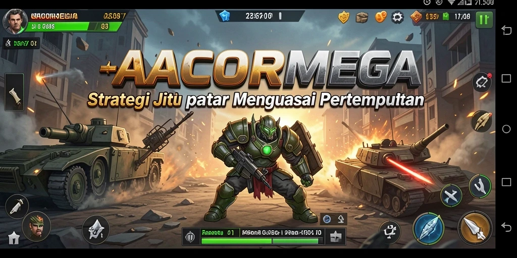 Tampilan gameplay strategis yang mendebarkan di GACORMEGA.