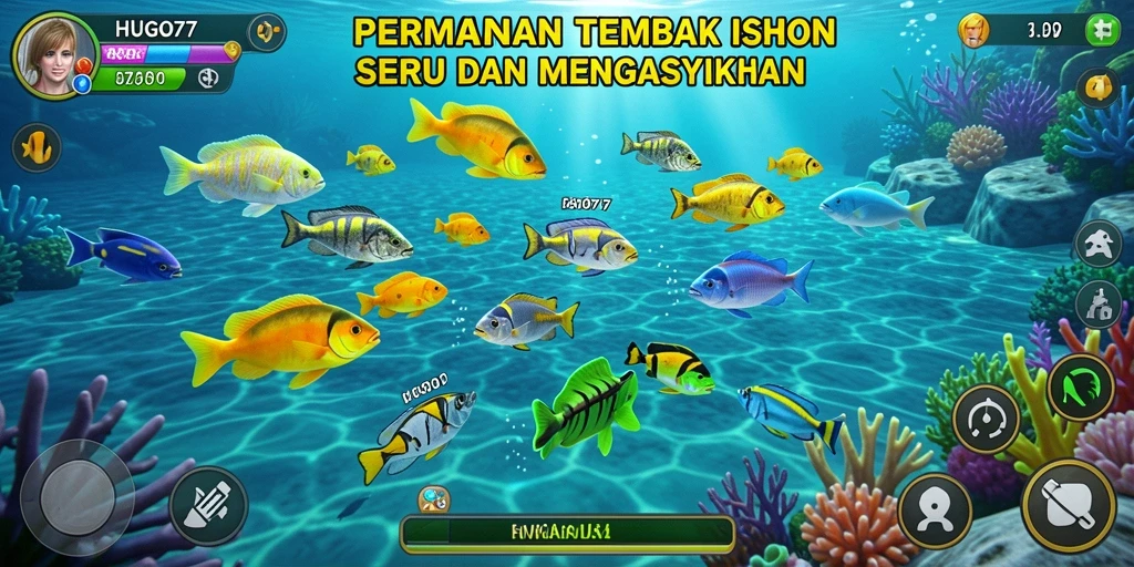 Gameplay menyenangkan dan penuh warna dalam HUGO77.