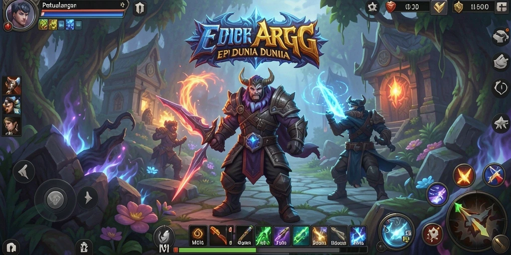 Screenshot dari gameplay MPOID dengan aksi pertarungan yang menegangkan.