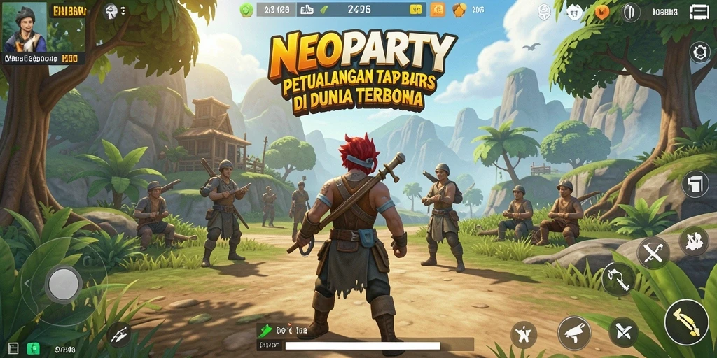 Gameplay seru dalam dunia Open World NEOPARTY.