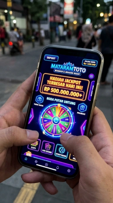 Tampilan utama aplikasi mataramtoto dengan berbagai pilihan APK.